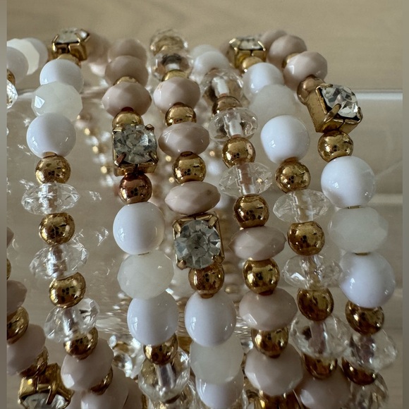 New York & Company Beaded Multi-Strand Stretch Bracelet - Picture 4 of 10